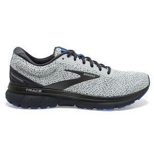 Brooks Trace Mens Road Running Shoes Grery/Blue/Black | USA-NUM409127